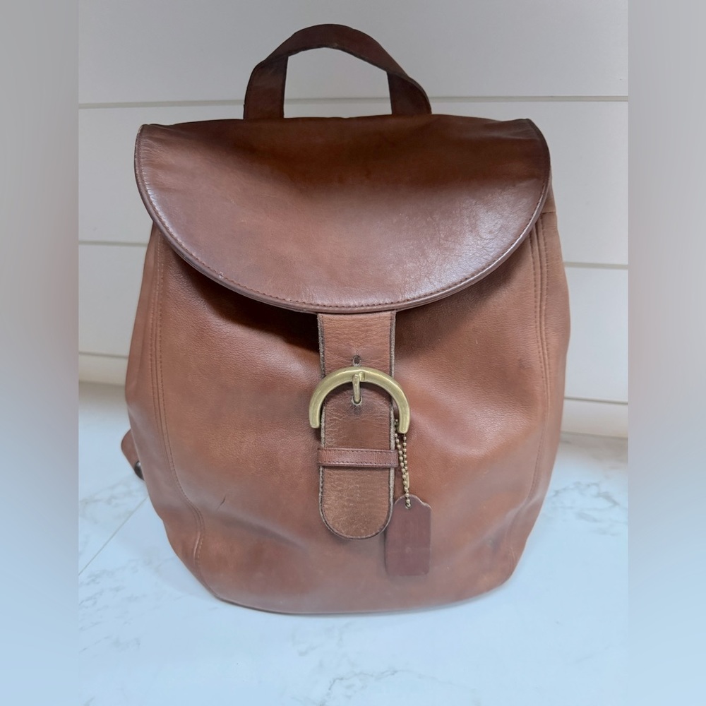 Vintage 90’s Coach Soho tan back sac